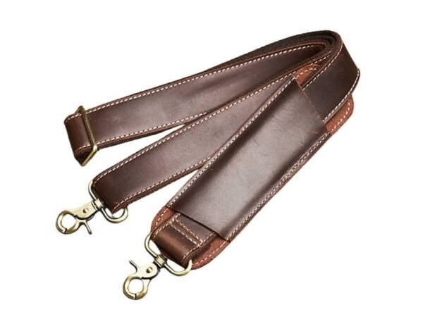 Vintage Leather Briefcase | Leather Crossbody Bag - Image 20