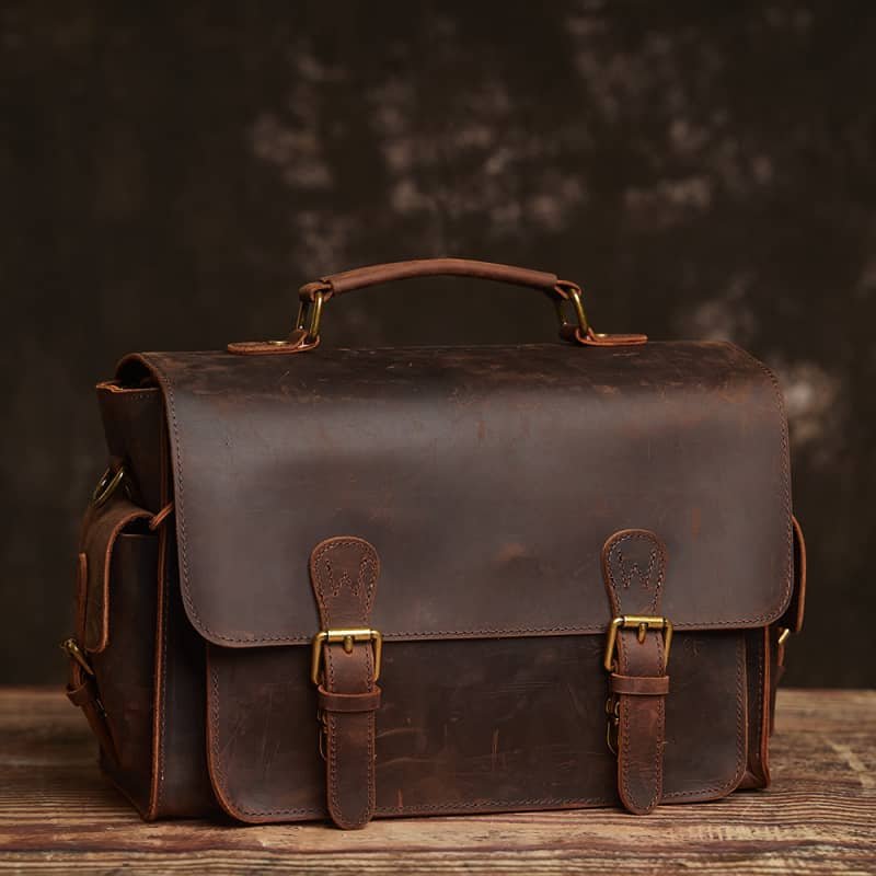 Vintage Leather Camera Bag | Genuine Leather Crossbody Bag 1 Vintage Leather Camera Bag | Genuine Leather Crossbody Bag
