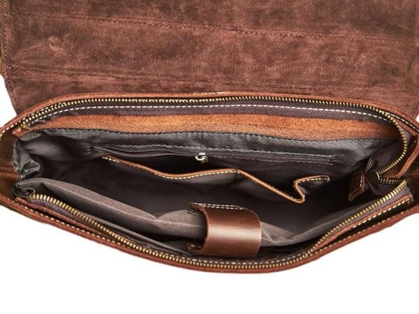 Vintage Small Leather Handbag | Large Crossbody Bag - Image 17