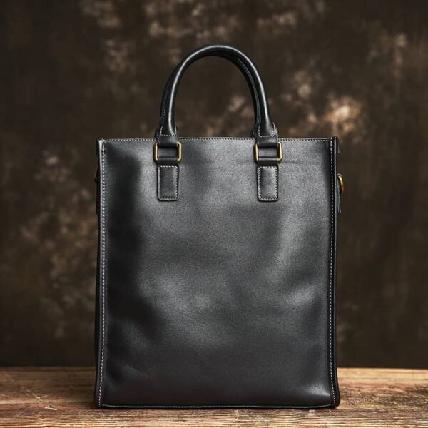Vintage Leather Handbag | Vertical Genuine Leather Tote Bag 17 Vintage Leather Handbag | Vertical Genuine Leather Tote Bag - Image 17