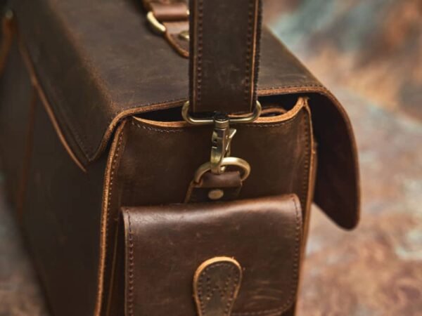 Vintage Leather Camera Bag | Genuine Leather Crossbody Bag 15 Vintage Leather Camera Bag | Genuine Leather Crossbody Bag - Image 15