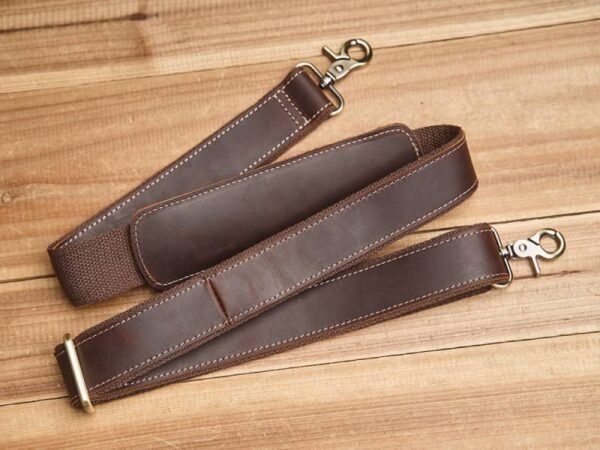 Vintage Leather Handbag | Large Crossbody Bag - Image 16