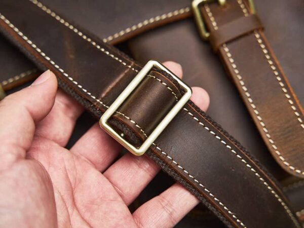 Vintage Leather Large Crossbody Bag | Men's Leather Shoulder Bags 13 Vintage Leather Large Crossbody Bag | Men's Leather Shoulder Bags - Image 13