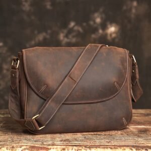 Leather Large Crossbody Bag | Men's Leather Bags Supplier