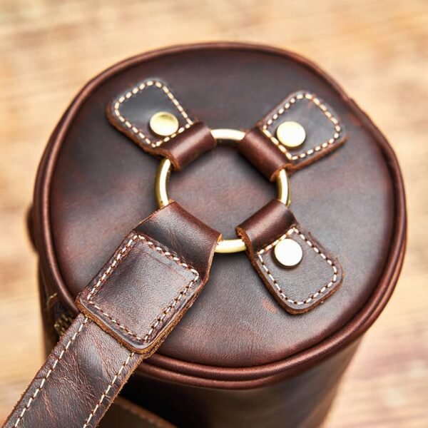 Mini Cylinder Leather Shoulder Bag 9 Mini Cylinder Leather Shoulder Bag - Image 9