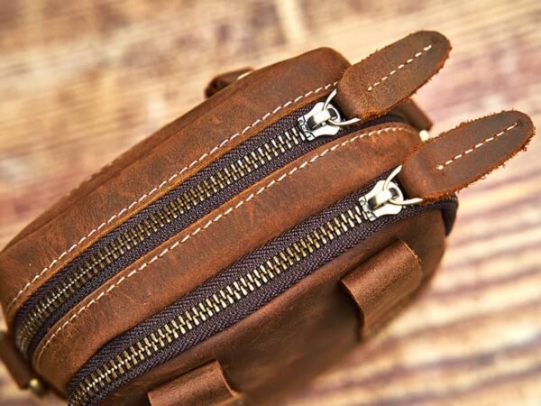 Vintage Mini Leather Shoulder Bag | Leather Fanny Pack 13 Vintage Mini Leather Shoulder Bag | Leather Fanny Pack - Image 13