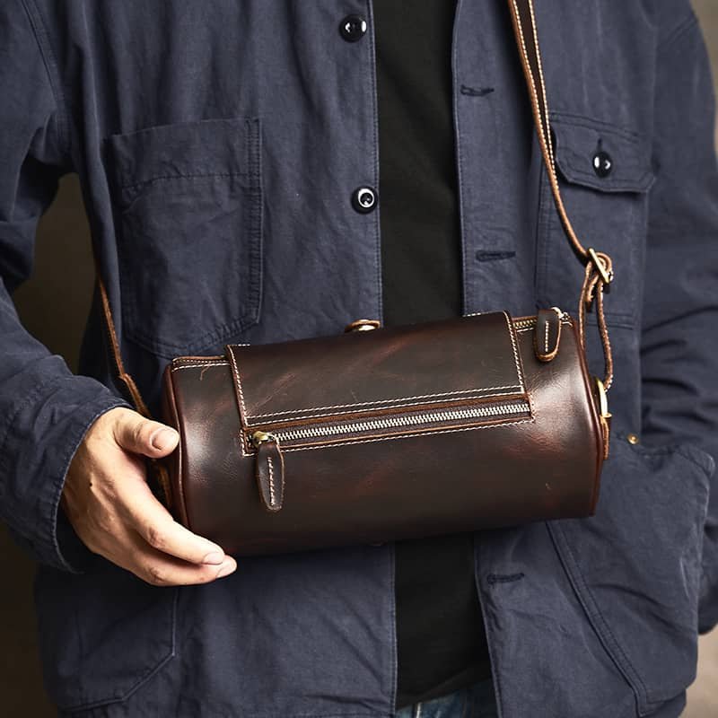 Mini Cylinder Leather Shoulder Bag 1 Mini Cylinder Leather Shoulder Bag