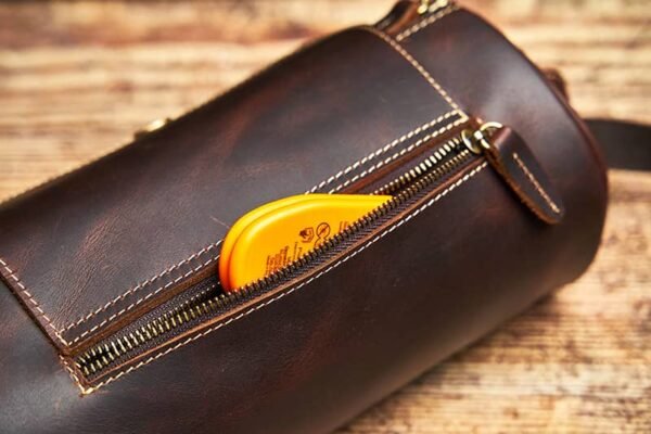 Mini Cylinder Leather Shoulder Bag 11 Mini Cylinder Leather Shoulder Bag - Image 11