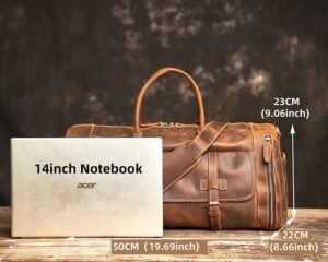 vintage leather travel bag 10 9