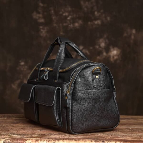 Weekender Travel Bag | Handmade Leather Duffle Bag - Image 21