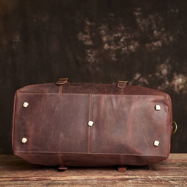 Leather Overnight Duffel Bag For Men 9 Leather Overnight Duffel Bag For Men - Image 9
