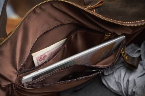 Leather Overnight Duffel Bag For Men 15 Leather Overnight Duffel Bag For Men - Image 15