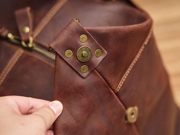 Leather Overnight Duffel Bag For Men 13 Leather Overnight Duffel Bag For Men - Image 13