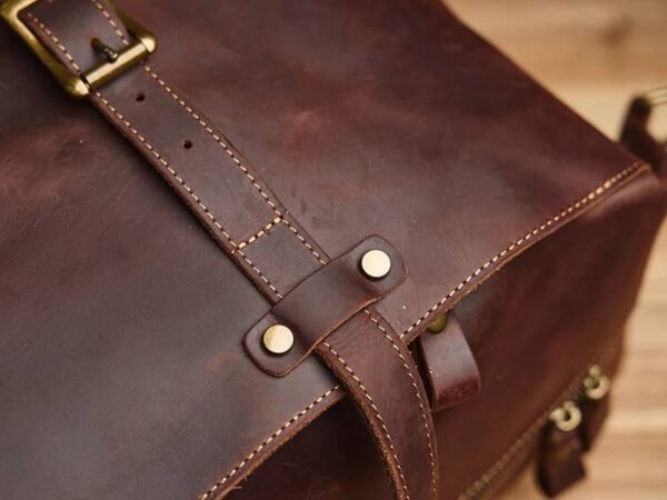 Leather Overnight Duffel Bag For Men 12 Leather Overnight Duffel Bag For Men - Image 12