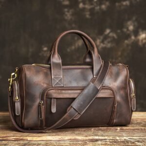Vintage Leather Weekender Travel Bag | Leather Tote Bag Supplier