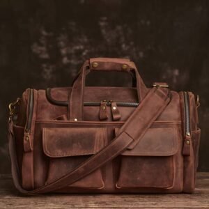 Weekender Travel Bag | Handmade Leather Duffle Bag