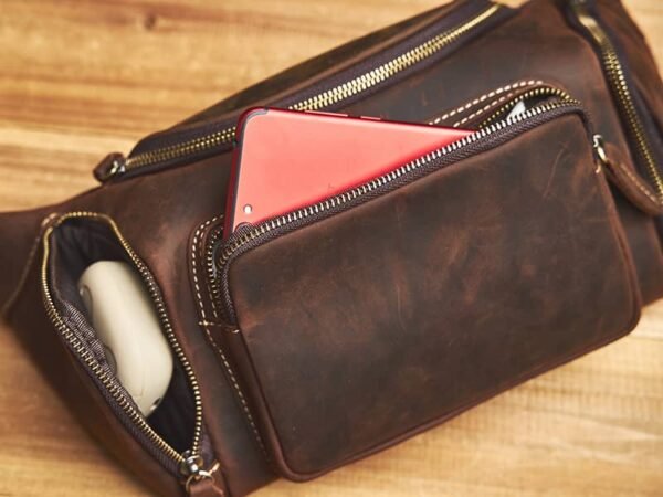 Vintage Leather Chest Bag | Leather Large Fanny Pack Supplier 14 Vintage Leather Chest Bag | Leather Large Fanny Pack Supplier - Image 14