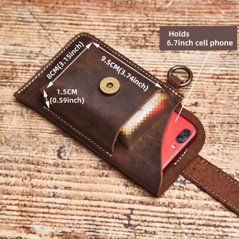 Retro Leather Mini Waist Bag | Leather Fanny Pack Supplier 16 vintage leather waist bag 10 3