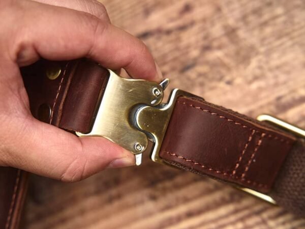 Vintage Leather Chest Bag | Leather Large Fanny Pack - Image 14