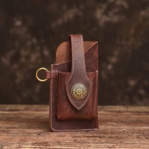 vintage leather waist bag 10 7