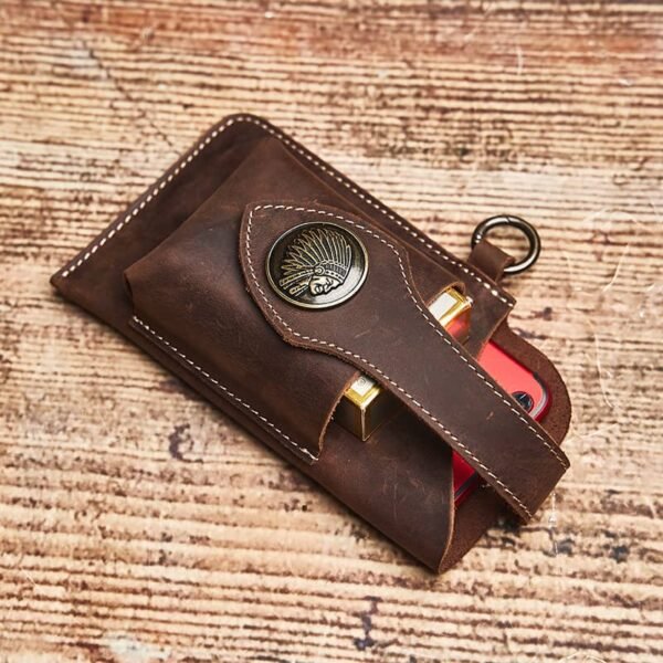 Retro Leather Mini Waist Bag | Leather Fanny Pack Supplier 11 Retro Leather Mini Waist Bag | Leather Fanny Pack Supplier - Image 11