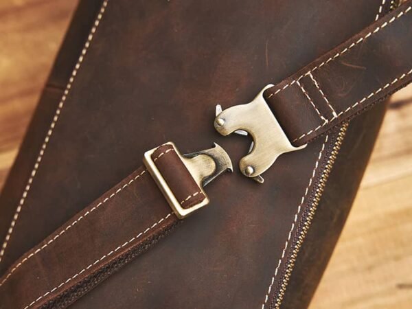 Vintage Leather Chest Bag | Leather Large Fanny Pack Supplier 12 Vintage Leather Chest Bag | Leather Large Fanny Pack Supplier - Image 12