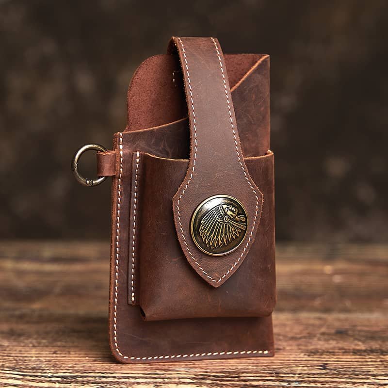 Retro Leather Mini Waist Bag | Leather Fanny Pack Supplier 1 Retro Leather Mini Waist Bag | Leather Fanny Pack Supplier