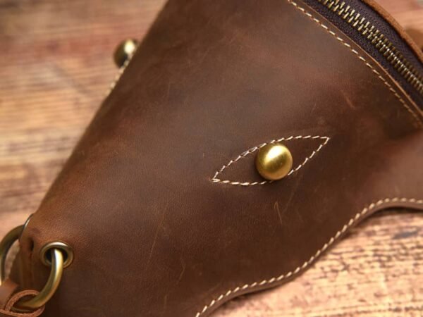 Retro Leather Waist Bag | Leather Fanny Pack Supplier 10 Retro Leather Waist Bag | Leather Fanny Pack Supplier - Image 10