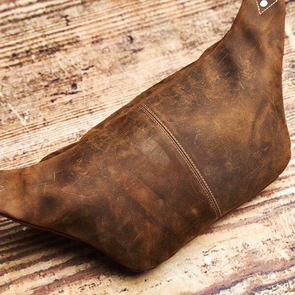 Retro Leather Chest Bag | Leather Large Fanny Pack Supplier 7 Retro Leather Chest Bag | Leather Large Fanny Pack Supplier - Image 7