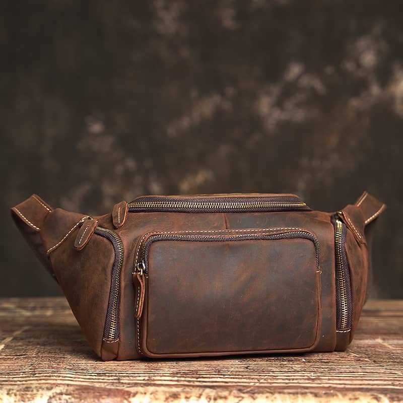 Vintage Leather Chest Bag | Leather Large Fanny Pack Supplier 1 Vintage Leather Chest Bag | Leather Large Fanny Pack Supplier