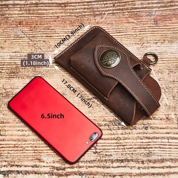 Retro Leather Mini Waist Bag | Leather Fanny Pack Supplier 8 Retro Leather Mini Waist Bag | Leather Fanny Pack Supplier - Image 8