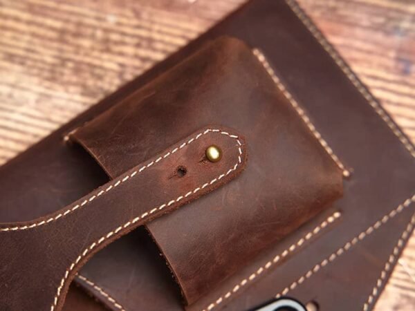 Retro Leather Fanny Pack Supplier - Image 13