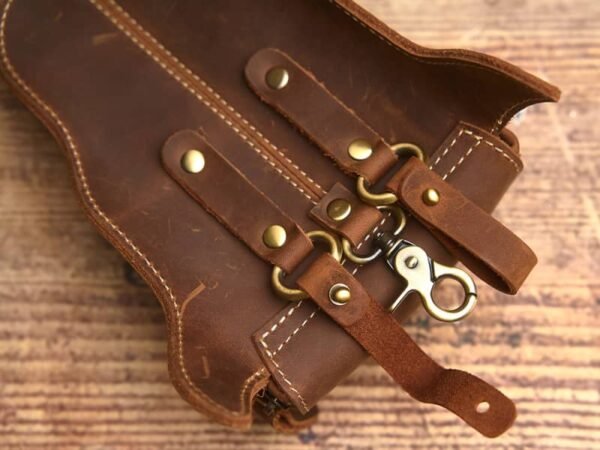 Retro Leather Waist Bag | Leather Fanny Pack Supplier 9 Retro Leather Waist Bag | Leather Fanny Pack Supplier - Image 9