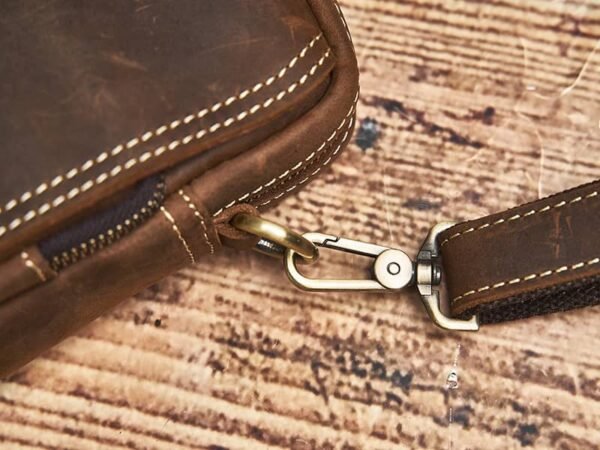 Retro Leather Waist Bag | Leather Mini Shoulder Bag Supplier - Image 14