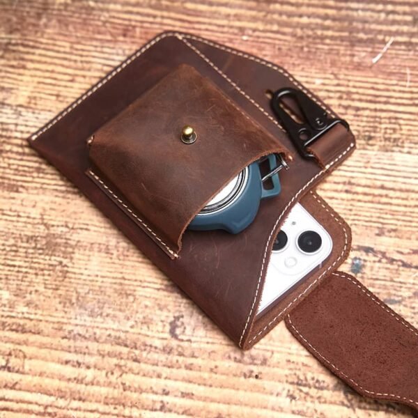 Retro Leather Fanny Pack Supplier - Image 11