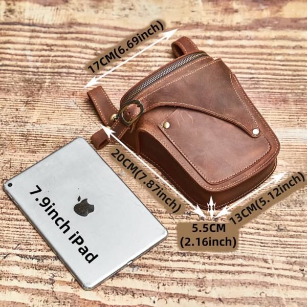 Vintage Large Leather Fanny Pack | Handmade Leather Waist Bag Wholesalers 9 Vintage Large Leather Fanny Pack | Handmade Leather Waist Bag Wholesalers - Image 9