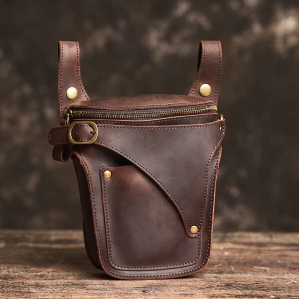 Vintage Large Leather Fanny Pack | Handmade Leather Waist Bag Wholesalers 14 Vintage Large Leather Fanny Pack | Handmade Leather Waist Bag Wholesalers - Image 14