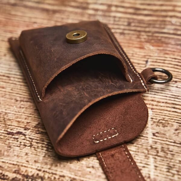 Retro Leather Mini Waist Bag | Leather Fanny Pack Supplier 15 Retro Leather Mini Waist Bag | Leather Fanny Pack Supplier - Image 15