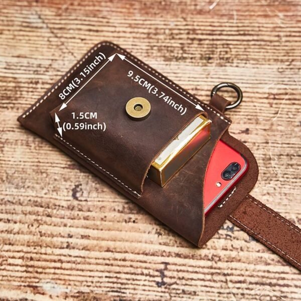 Retro Leather Mini Waist Bag | Leather Fanny Pack Supplier 9 Retro Leather Mini Waist Bag | Leather Fanny Pack Supplier - Image 9