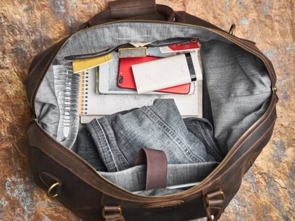 Vintage Duffle Bag Leather | Handmade Leather Duffle Bag - Image 16