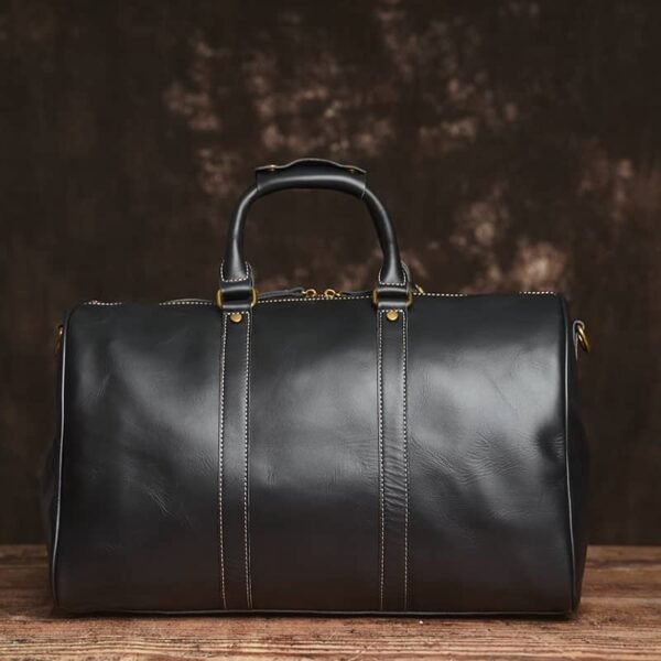Retro Leather Weekender Travel Bag | Leather Tote Bag Supplier - Image 17